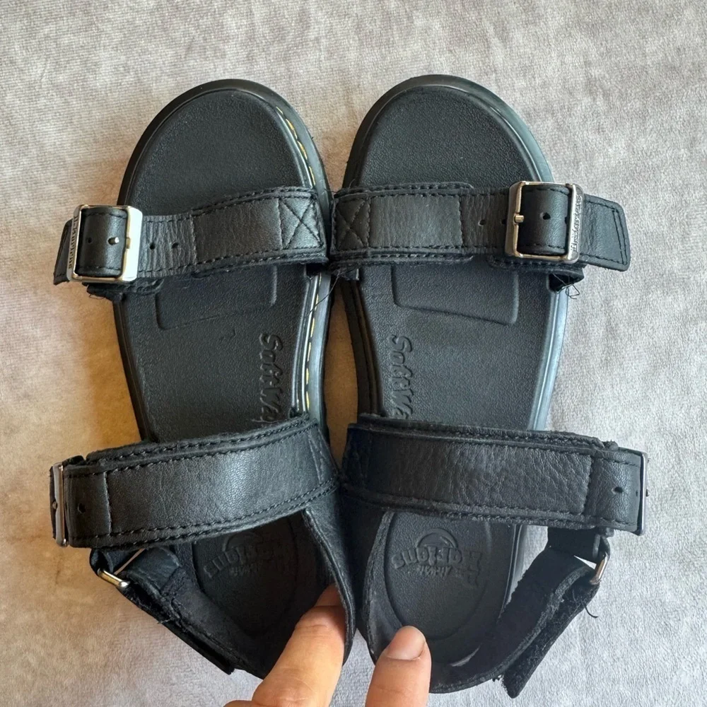 Dr. Martens Black Kids Sandals